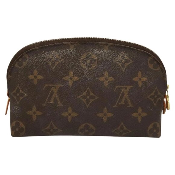 LOUIS VUITTON Monogram Pochette Cosmetic PM Cosmetic Pouch M47515 LV Auth 128420 - Picture 2 of 16